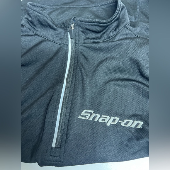 Snap-On Tools Quarter-Zip Sport Performance Pullover Shirt Large EUC - Picture 8 of 8